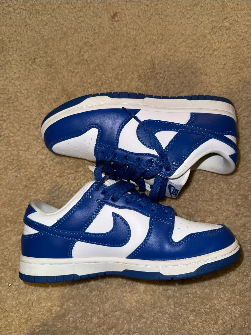 Nike Women’s Dunk Low Hyper Blue and White Low-Top Sneakers